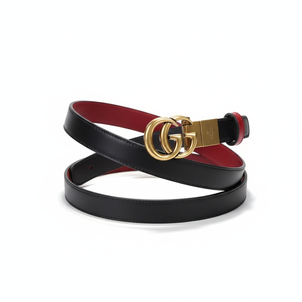 Reversible Gucci belt for women