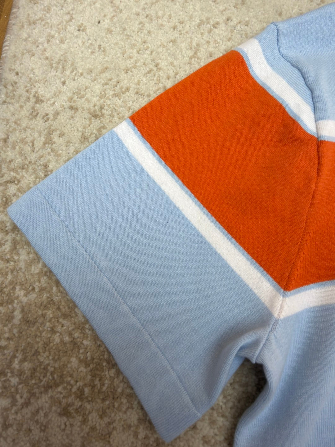 LV Monogram Striped Knit T-Shirt